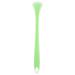 Beavorty Tongue Scraper Silicone Tongue Brush Tongue Cleaners Double-side Tongue Scraper Helps Fight Bad Breath for Adults Kids Light Green