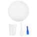 UPKOCH 4pcs Prison Cup And Bowl Prison Spoon Prison Toothbrush Manual Toothbrush Practical Mini Bowl