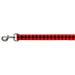 Dog Leash Buffalo Plaid Black Red 4 Feet Long 1.0 Inch Wide 6 Feet Long - 1.5" Wide