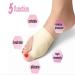 Barenx Women's Gel Bunion Orthotics Protector Sleeves - Hallux Valgus Toe Corrector | Comfortable Pain Relief for Bunions | Toe Alignment Support - Buy Online on GoSupps.com