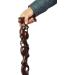 Solid Wood Crutches Disabled&Elderly Lightweight Non-Slip Solid Walking Stick Hiking Sticks/Walking Poles for Balance Aid B Elegant - Buy Online on GoSupps.com