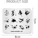 KADS Nail Art Stamping Plates - Fashion Manicure Print Templates - FA029 - Buy Online on GoSupps.com