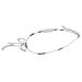 OralGos Fashionable Necklace with Metal Bow Pendant Cute Collar Choker Fashion Clavicle Chain Necklace Silver