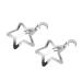 New 2025 2/10Pcs Silver Star Hairpins For Women Stars Filigree Metal Snap Hair Clips New For Fashion Side Hair Grip Barrettes Hair Accessories Jewelry Fashion Accessories Creative Gift