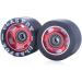 CLAS FOX 95A Speed/Derby Aluminum Roller Skate Wheels - Set of 8 Black PU Red Core - Buy Online on GoSupps.com