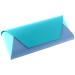 Paule & Knopf Colorful glasses case made of imitation leather with magnetic closure in four colors turquoise / gray