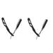 Minkissy 2 STK razor m quinas de afeitar para hombres manual razor razor -sharp hairdresser razor beard razor razor simple eyebrow trimmer knife holder man stainless steel