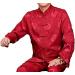Men's Chinese Tang Hanfu Kung Fu Uniform Red - Traditional Martial Arts Clothes - Buy Online on GoSupps.com