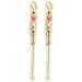 Retro Brass Ear Spoons Portable Ear Cleaning Tool Earpick Ear Wax Remover Curette Cleaner Ear Pick Keychain Pendants