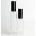 Refillable Glass Perfume Spray Bottle 50ml - Travel Essential Oil & Makeup Tool - Black Closure - Perfect Gift - Buy Online on GoSupps.com