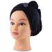 100% Cotton Hair Bath Towel Wrap - Quick Drying & Soft - Black - Buy Online on GoSupps.com