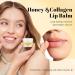 Honey & Collagen Lip Balm 50g Moisturizing Lip Plumper Lip Care for Smooth Lips Long-Lasting Alcohol-Free Smooth Texture Non-Greasy with Collagen for Hydration Gifts for Women - Buy Online on GoSupps.com