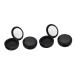 Housoutil 4 Pcs Creamy Eyeshadow Travel Bottles for Creams Refillable Cream Containers Eye Shadow Pack Blush Mx2pcs Blackx2pcs