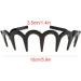 1pc Unisex Wavy Headband Black Spring Wavy Metal Hair Band with Long Teeth Hairhoop Sports Headband Headwear Accessories Black - Buy Online on GoSupps.com