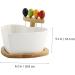Zerodeko Food Container 1 Set Serving Food Salad Container Fruit Desserts Tableware Dessert with Bowl Heart Kitchen Soup Bowls White 16X16X10.5CM - Buy Online on GoSupps.com