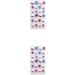 2 Set of 1 Set Artificial Nail Tips Cartoons Style Toe Decor Lovely False Fingernails Art Decals Beauty Tool DIY Manicure - Buy Online on GoSupps.com