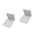 Mipcase 4 Pcs 4 Magnetic Palette Empty Makeup Eyeshadow Palette Eye Shadow Makeup Powder Make up 1 count (Pack of 1) Whitex2pcs