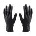 Minkissy 10 pieces Reusable latex gloves Black Salon Hair Color Habbars Having Food Processing Household cleaning gloves Medium size