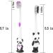 Clypolly Panda Kids Toothbrush Pack of 12 - Soft Bristle Child-Sized Brush Heads with Animal Suction Cup for Toddlers 3-12 Years - Fun & Easy Storage - Buy Online on GoSupps.com