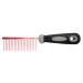 Resco Professional antistatic comb for dogs and cats for fur care steel pencils rough tooth spacing Candy Red (PF0670) Coarse Candy red