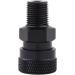 Universal 1/8'' NPT Male Thread to 8MM Female Quick-Disconnect Connector Adapter  Black Zinc Plated Copper  PCP Paintball Charging Fittings with Sealing O-Ring 1/8 NPT Male to 8mm Female - Buy Online on GoSupps.com