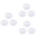 Cabilock cute round toothbrush holder 9 pcs braces lovers toothbrush white hygienic toothbrush storage round toothbrush whitex3stk mediumx3pcs