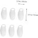 6 Pairs Silicone Gel Toe Sleeves for Toe Separators and Bunion Correctors - White - Buy Online on GoSupps.com