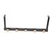 LABRIMP Cloth Hooks Door Hook Towel Hangers Backpack Hook Door Towel Hook Cloth Iron Door Back Hanger Home Page Wall 50X8cm Black