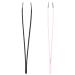 Premium Eyebrow Tweezers Set - 2 Stainless Steel Makeup Beauty Tools for Home & Salon Use | Perfect Hair Removal Clips - Buy Online on GoSupps.com