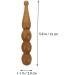 Solustre 12 Pearl Massage Stick - Hand & Facial Massage Device | Wooden Pulse Massage Pencil & Foot Roller | Massage Accessories in Red Pear Fragrant Wood - Buy Online on GoSupps.com