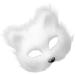 Packove Synthetic Fur White Fox Masks - 2 Piece Thermal Cosplay Half Face Costumes | Wolf and Tierkelzkatmasken Props - Buy Online on GoSupps.com