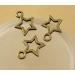 Resumart Youkwer 100Pcs 10mm x 13mm Alloy Stars Christmas Charms Pendants for DIY Crafting - Star 01 Antique Bronze | Bracelet & Necklace Jewelry Making - Buy Online on GoSupps.com