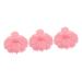 Magiclulu 3st massage brush bathing brush made of silicone bathroom supply Travel accessories handwascher portable scalp massager Accessories for hair child tool pebble gel pink take a bathroom