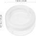 FOMIYES Plates 8pcs Empty Makeup Eyeshadow Box Round Eyeshadow Containers Case Refillable Travel Loose Powder Storage Box with Clear Window Lid for Women Girls White White 4x3.8cm - Buy Online on GoSupps.com