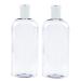 JND Plastic Squeeze Bottle with Flip Cap 8 Oz - Refillable Portable, Travel Size, Leak Proof and Reusable for Household Use, Shampoo, Conditioner, Cleaning Solutions (2 Pack, 473 ml)