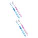 Healeved 4pcs Toothbrush Household Bur Miss pp