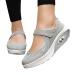 GETBEE Fashion Sneakers for Women Diabetic Air-Cushion Slip-On Walking Shoes Orthopedic Diabetic Slippers Shoes 7 A11-gray