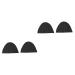 NOLITOY 2 Pairs Sneaker Heel Stickers Shoes Too Big Inserts Shoes Protector High Heel Grip Pad Heel Black Heel Grips Liner Shoe Insole Sports Shoes Anti-wear Stickers