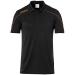 uhlsport Unisex Kids Stream 22 Polo Kids Polo 140 Black/Fluo Orange