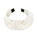 axy headband with knot and satin covered-Vintage-Beautiful headband hair accessories ladies headband HR35A (cream white)