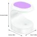 dijiusidy Nail Dryer LED Shaped DIY Travel Pocket Manicure Lamp Machine Home Professional Glue Gel Polish Single Fingernail Light Purple - Buy Online on GoSupps.com