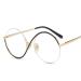 PARWANA Blue Light Blocking Eyewear Reading Glasses Round Oversized Computer Readers Anti Eye Strain Flat Light Mirror +0.00 Golden-black