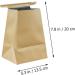60 Pack Light Brown Kraft Paper Car Trash Bags - Ideal for Travel, Vomit, and Mini Waste - Buy Online on GoSupps.com