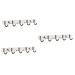 Angoily 3pcs 5 Kitchen Hooks Pegs Coat Hangers 5 Pegs Door Back Hooks Over The Door Hangers mediumx3pcs Silverx3pcs