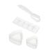 ABOOFAN 4pcs Rice Ball Mold Sushi Press Mold DIY Bento Molds Rice Ball Maker Suite Child Triangle White Pp