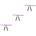 Baluue 3pcs Stainless Steel Eyebrow Ruler Eyebrow Positioning Ruler Eyebrow Stencil Kit 13.8x7cmx3pcs Purplex3pcs