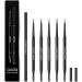 Eyeliner Long Lasting Double Earbrow Pencil Waterproof Rotatable Ultra Slim Pen Black Felt EyelinerBrown - Buy Online on GoSupps.com