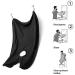 Shop Bart Apron for Bare Trash | Waterproof Hair & Beard Bibs with Suction Cups | Perfect Gifts for Men in Black - Buy Online on GoSupps.com