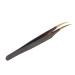 Eyelash extension tweezers portable professional ergonomic safe individual eyelash tweezers made of stainless steel for the salon (slightly curved tweezers)