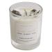 Energy Cleansing Healing Protection Crystal Candle for Men with Crystals on Top Gemstone Infused Candles for Him (Clear Cleanse Calm)